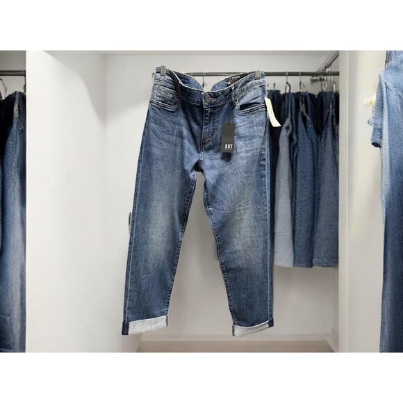 Kut Denim - Women's jeans Kut jeans brand boyfriend ankle denim jeans dark wash jeans